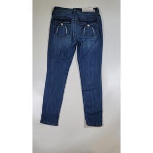 Seven7 Mid Skinny Jeans Denim Blue Pocket Detail Casual Size 6 NWT